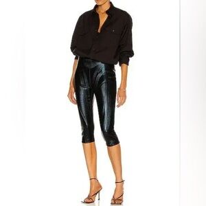 MUGLER Embossed crop Pants Size L